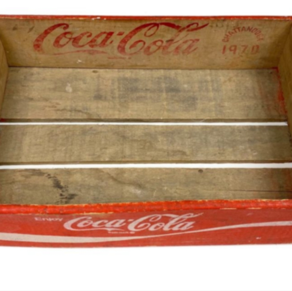 1970 Coca Cola Wooden Case Holder